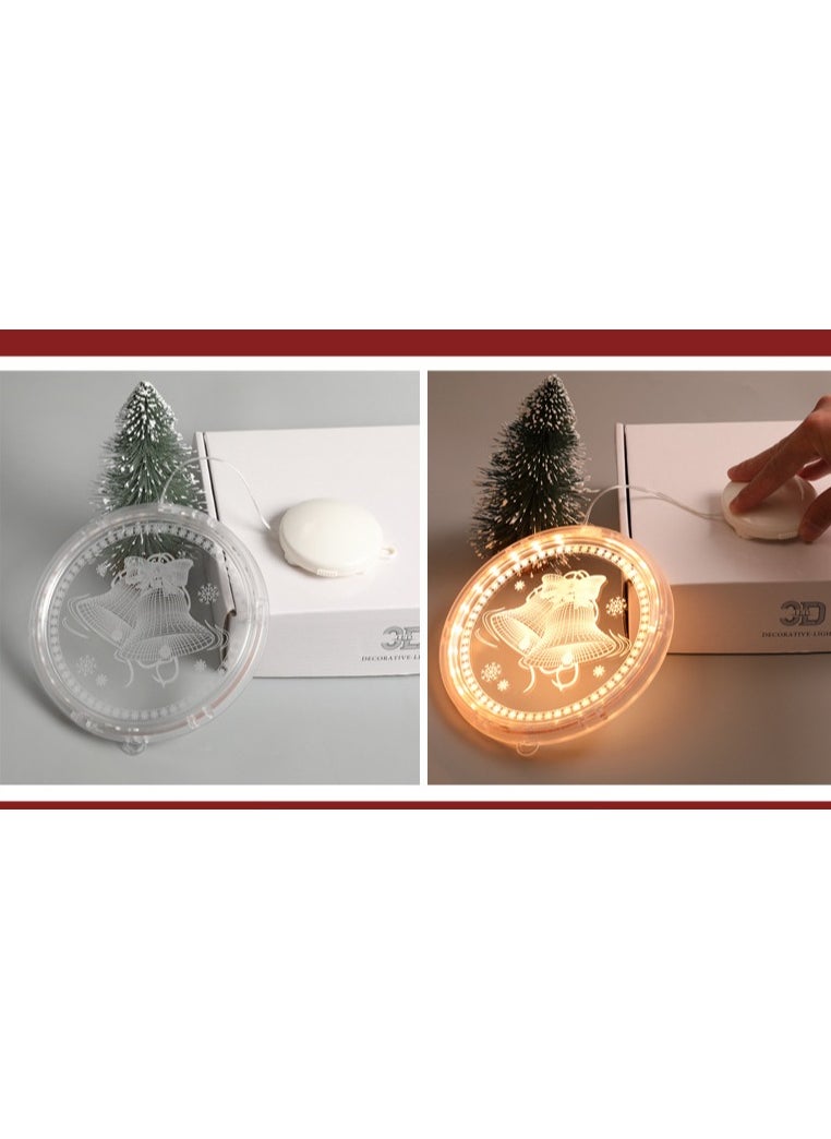Manvik - Christmas SnowFlake Decoration 3D Light – Festive LED Sign for Holiday Cheer & Indoor/Outdoor Decor (Snowflake) - Image 1