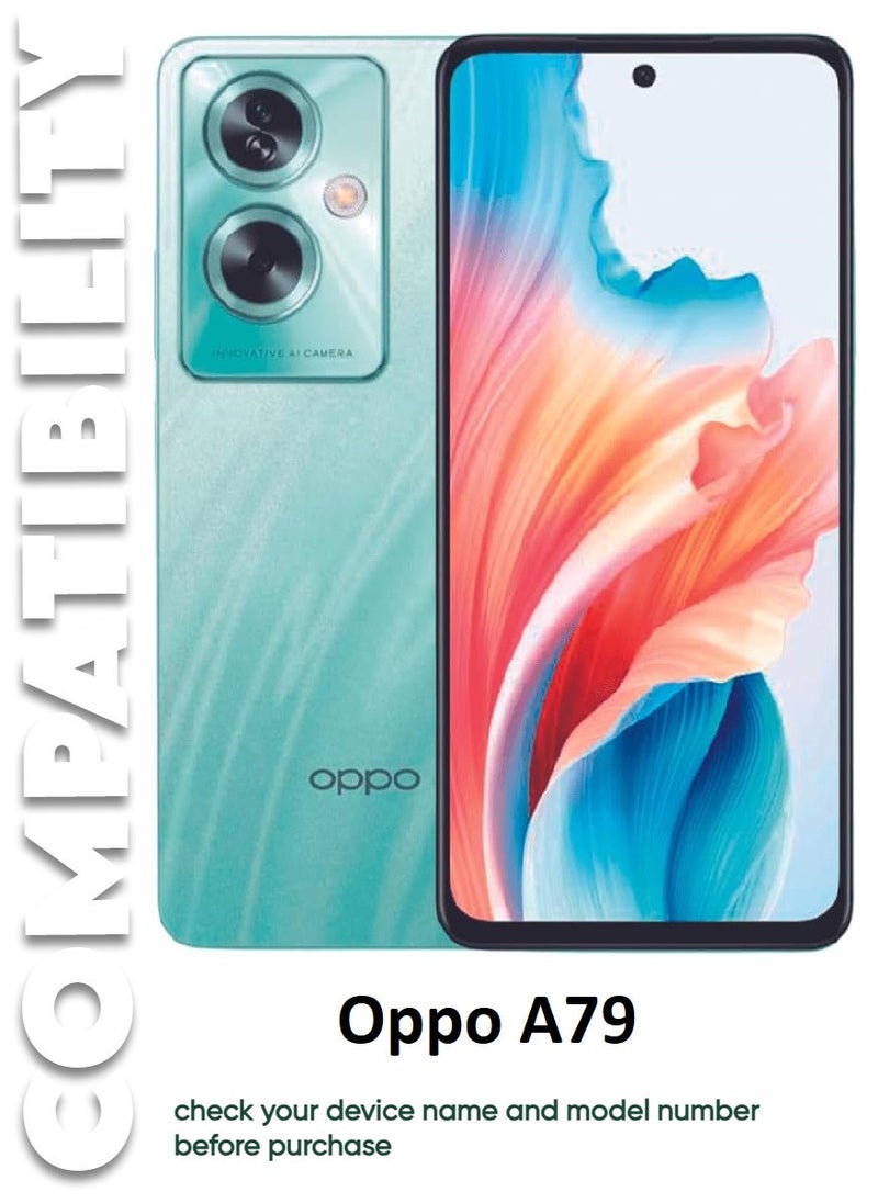 3 Pieces Antistatic ESD Dustproof Premium Quality High Definition Tempered Glass Screen Protector Designed For Oppo A79