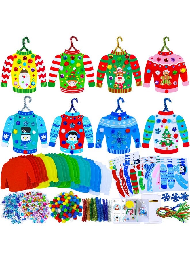 وينلين مجموعة من 24 قطعة من أدوات الحرف اليدوية لعيد الميلاد من Winlyn، حرف شتوية، زينة يدوية للسترات الصوفية القبيحة، ملصقات رغوية احتفالية، فنون وحرف يدوية لعيد الميلاد للأطفال، أنشطة فنية في الفصل الدراسي، هدايا الحفلات - Image 1