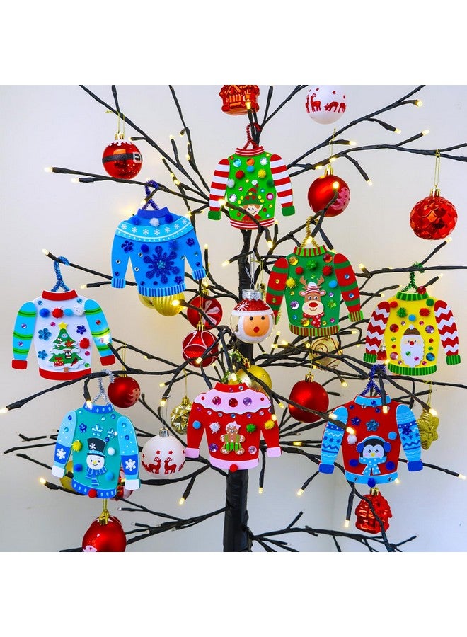 وينلين مجموعة من 24 قطعة من أدوات الحرف اليدوية لعيد الميلاد من Winlyn، حرف شتوية، زينة يدوية للسترات الصوفية القبيحة، ملصقات رغوية احتفالية، فنون وحرف يدوية لعيد الميلاد للأطفال، أنشطة فنية في الفصل الدراسي، هدايا الحفلات - Image 3