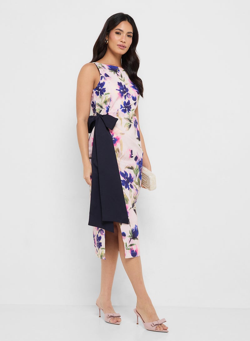 هوب اند ايفي فستان بطبعة زهور - Image 1