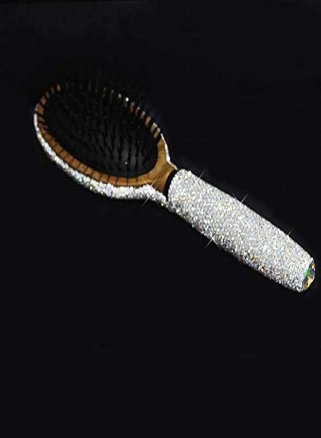 Bestbling Bling Smooth and Detangle Hair Brush for Women, Girl, Wet/Dry Hair Massaging (Silver01) - Image 3