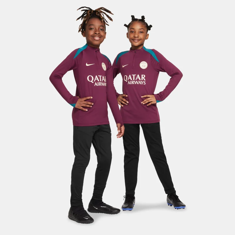 Nike Kids' Paris Saint-Germain Strike Drill 1/4-Zip Football Top (Older Kids)