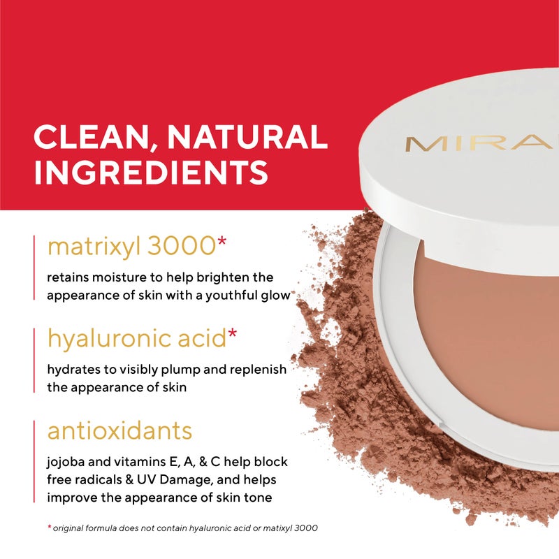 MIRABELLA - Invincible for All Pure Press Foundation, HD-Finish Pressed Powder, Buildable Mineral Pressed Powder Compact with Jojoba & Triglyceride, Age-Defying Makeup for All Skin Types, Fair F5 - Image 5
