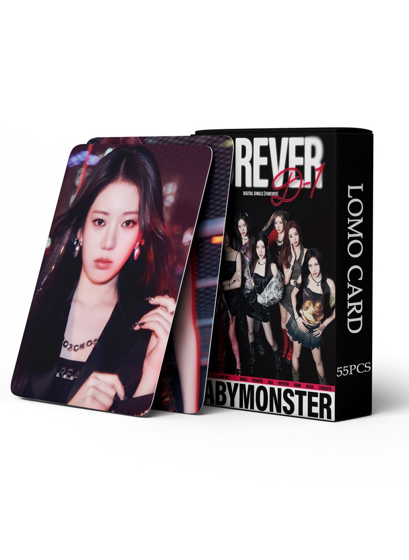 إيهوم - بطاقة LOMO مكونة من 55 قطعة من مجموعة ألبوم BABYMONSTER الجديد الأجهزة الطرفية للأبد - Image 1