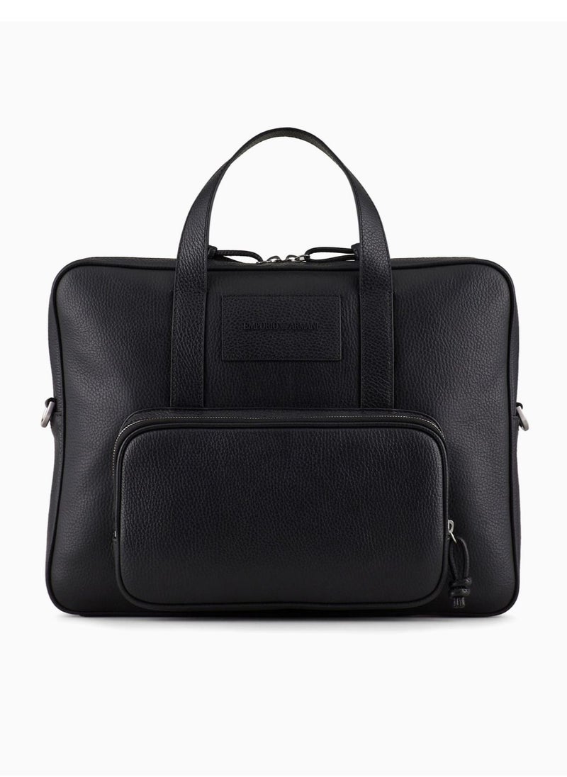 Emporio Armani Black Leather Laptop Bag - pzsku/Z78DAB2B18468B1AC87E3Z/45/1741589174/364a5dc7-007b-4f38-9b18-8595d34dc563