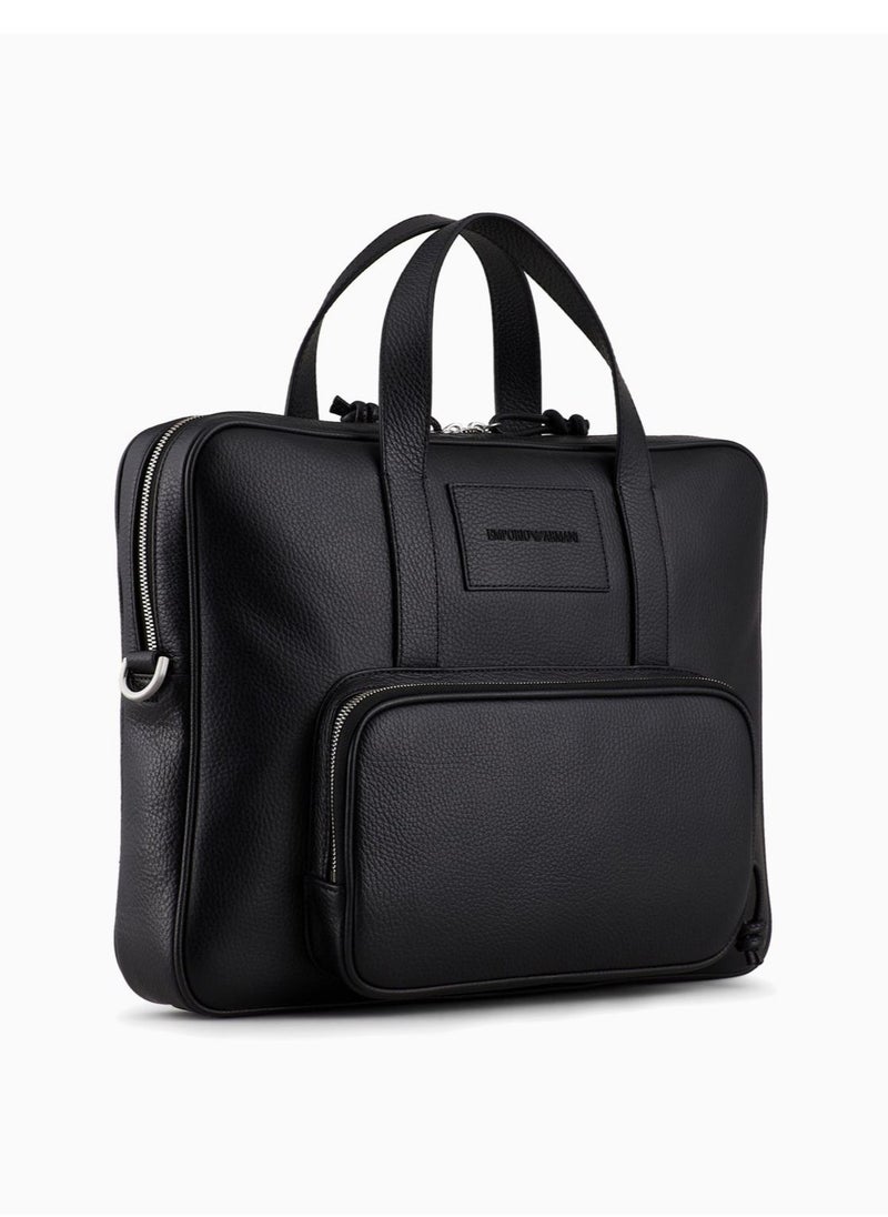 Emporio Armani Black Leather Laptop Bag - pzsku/Z78DAB2B18468B1AC87E3Z/45/1741589224/fa7236ee-9b3e-4f81-a33c-aea1a7329e5f