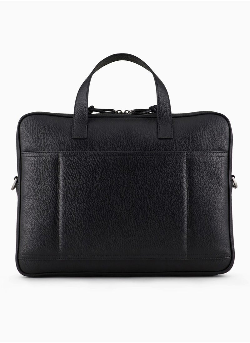 Emporio Armani Black Leather Laptop Bag - pzsku/Z78DAB2B18468B1AC87E3Z/45/1741589272/dfb4de24-b17b-4a94-bf07-e6182eeb04e6