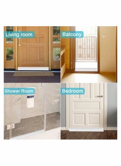 Y&D Door Seal Strip Draft Stopper, 2 Pack Under Blocker Insulator, Sweep Weather Stripping Noise Stopper Strong Adhesive 37inch Length  - Image 3