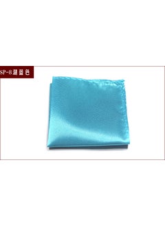 Generic Mens Formal Pocket Squares Solid Colors SP-8 Lake Blue 
