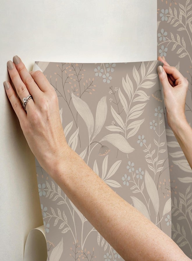 NuWallpaper Amanda Taupe Peel and Stick Wallpaper, NUS6424 - Image 5