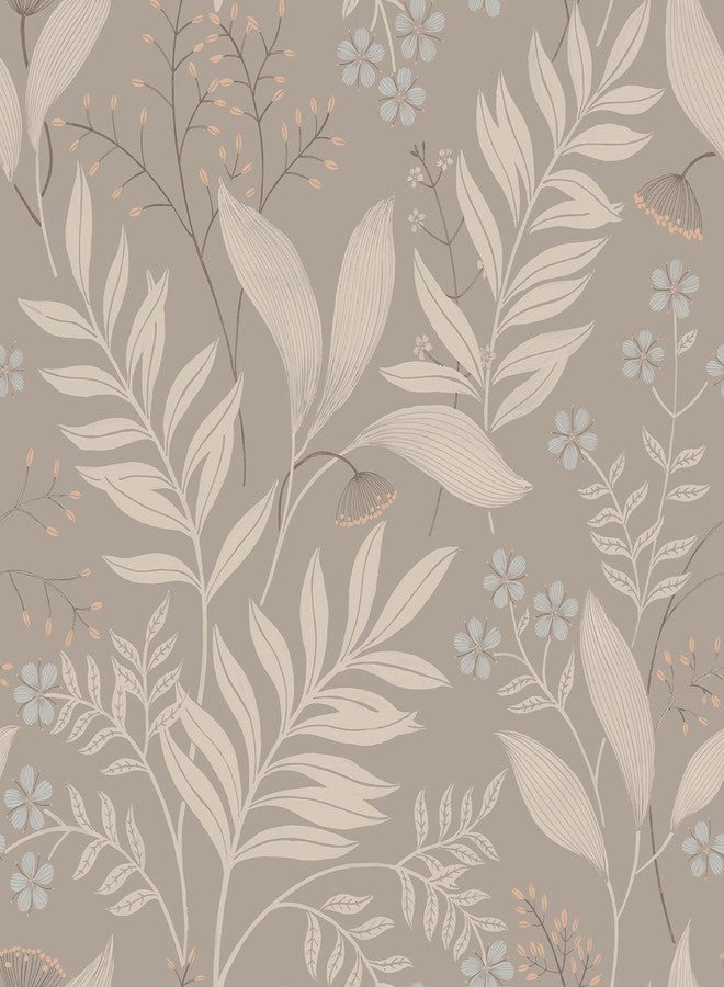 NuWallpaper Amanda Taupe Peel and Stick Wallpaper, NUS6424 - Image 1