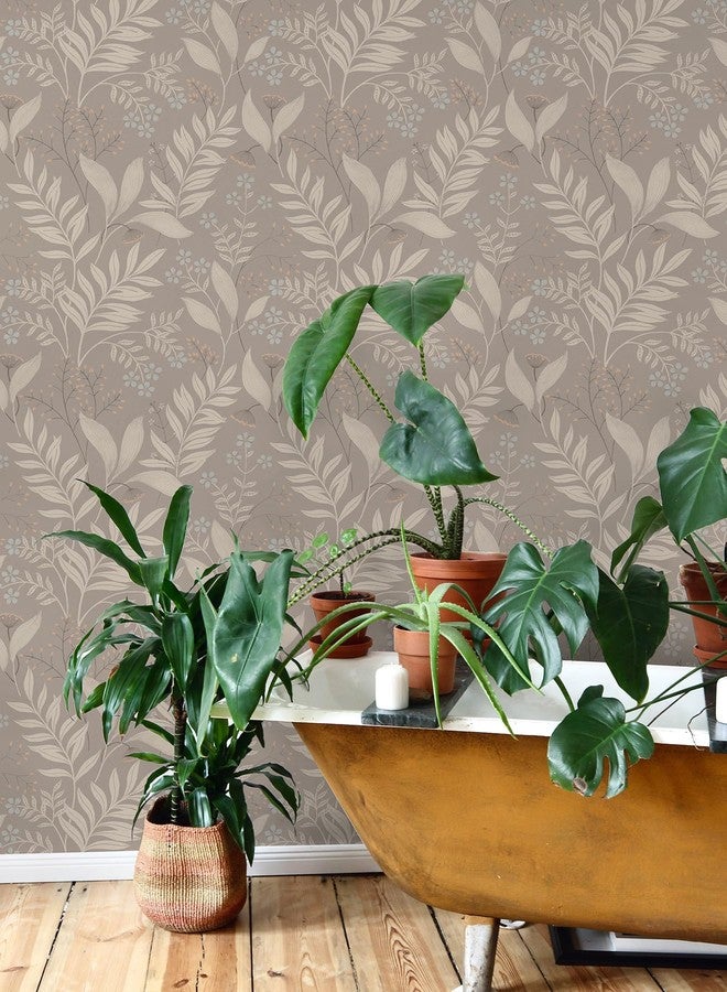 NuWallpaper Amanda Taupe Peel and Stick Wallpaper, NUS6424 - Image 2