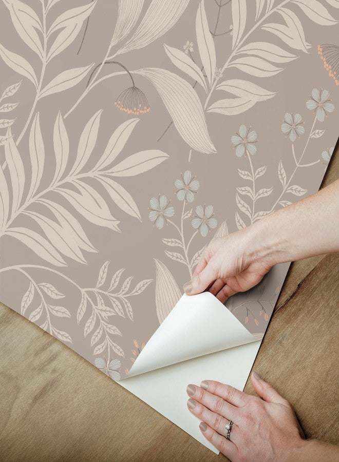 NuWallpaper Amanda Taupe Peel and Stick Wallpaper, NUS6424 - Image 4