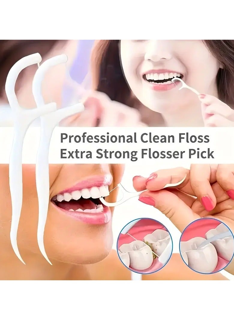 Rozino 300pcs Dental Floss Picks for Deep Cleaning - Hygienic, Disposable & Portable for Daily Oral Care & Travel - Image 5