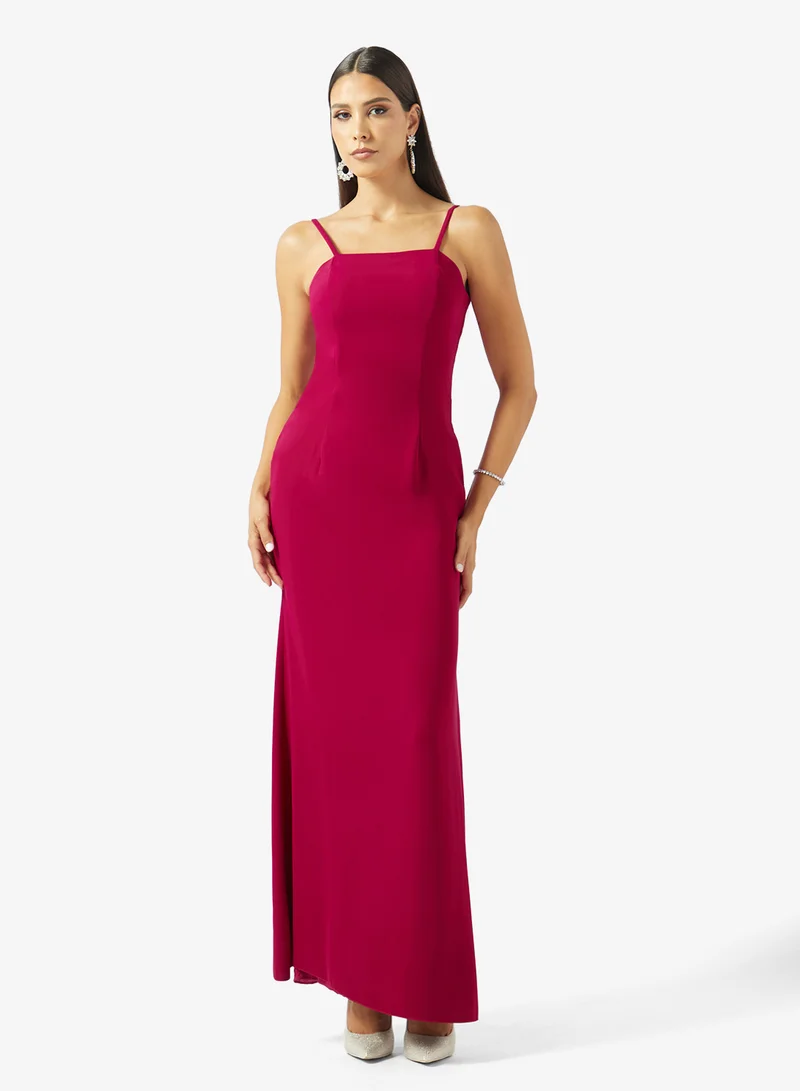 Akadia Fashion  TWO TONE ABAYA CREPE DRESS for Women | Best Price UAE