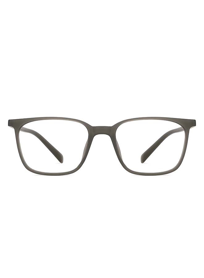 لينسكارت بلو نظارة طبية للكمبيوتر بعدسات بدون درجة وبإطارٍ كامل وبتصميم لامتصاص الأشعة الزرقاء ومضادة للتوهج مربعة الشكل طراز LB E13526 - مقاس 51 مم - رمادية اللون - Image 1