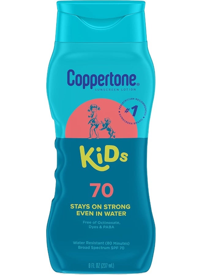 Coppertone Kids Sunscreen Lotion SPF 70+ 8 oz - Image 1