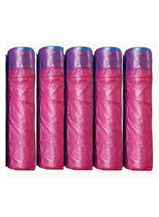 5 Pieces Drawstring Garbage Bag Portable Automatic Closing Plastic Bag Thickened and Enlarged Kitchen Living Room - Image 1