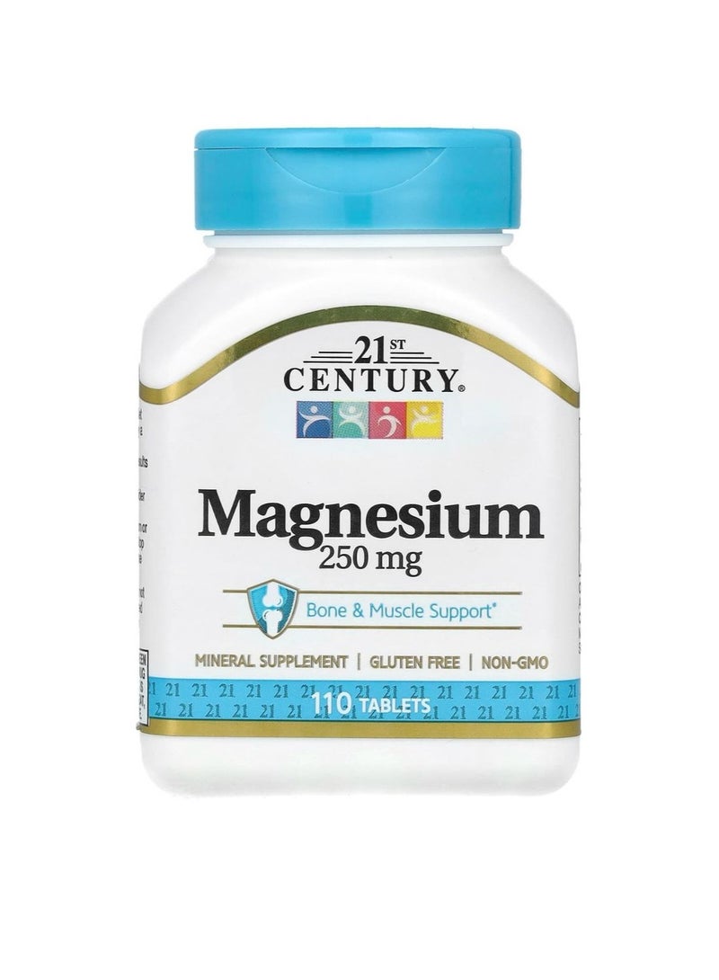 مكمل غذائي معدني بخلاصة المغنسيوم بوزن 250 مجم - 110 قرص