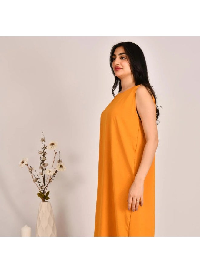 beyond abaya Orange dress - Image 4