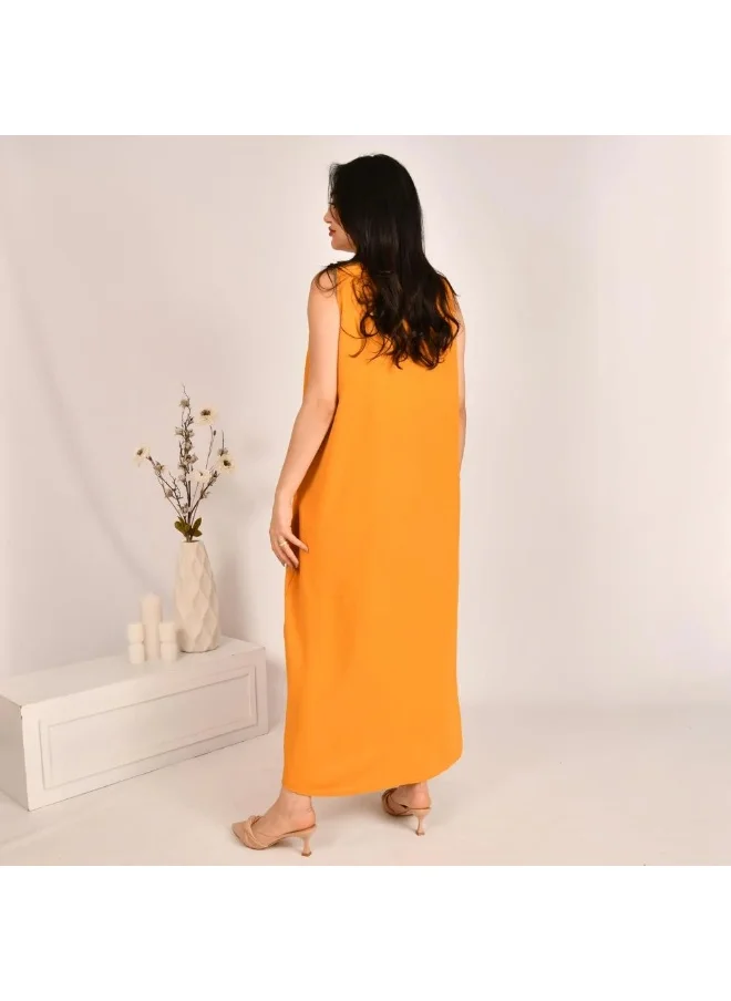 lamha abaya Orange dress