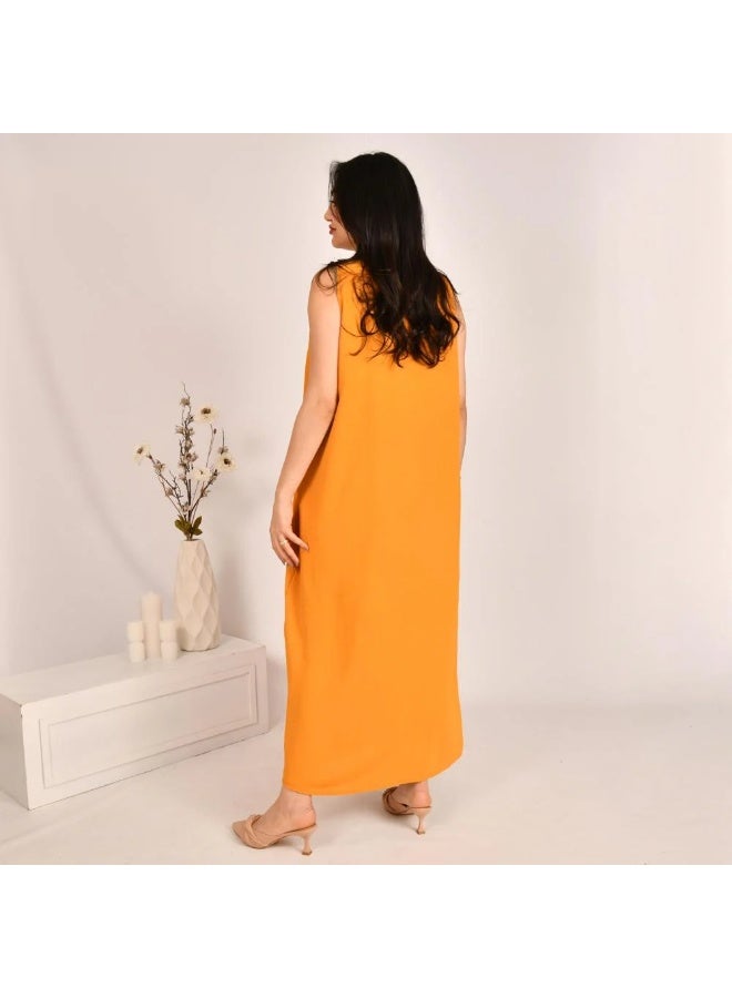 beyond abaya Orange dress - Image 2