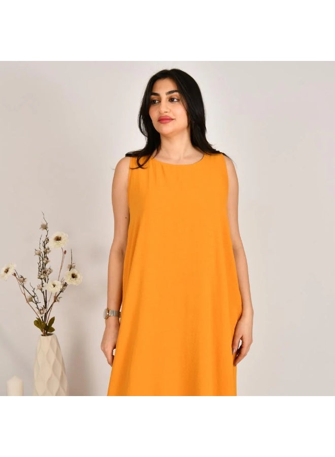 beyond abaya Orange dress - Image 3
