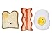 Pearhead Barkfast Dog Toys Set of 3 Plush Pet Squeaker Toys Breakfast Dog Toy Set Toast Bacon Egg Toy Set Must Have Pet Accessories for Pet Owners - Image 3