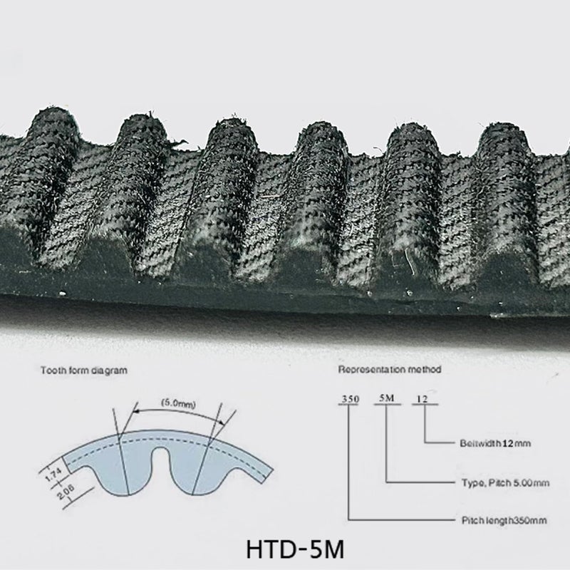 Zkenshan HTD5M 3D Printer Timing Belt 20mm Width 825mm 165 Teeth Synchronous Belt - Image 3