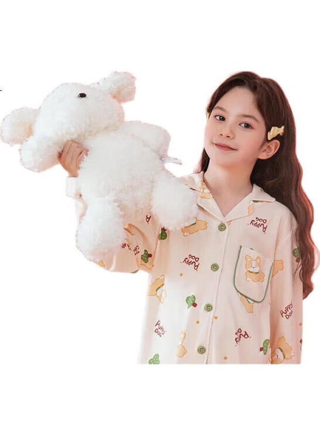 Fenton Children'S Pajamas, Girls' Antibacterial Pure Cotton Spring Cartoon Long-Sleeve Sleepwear For Older Children, Home Wear Q9Fj257930901 - Image 2