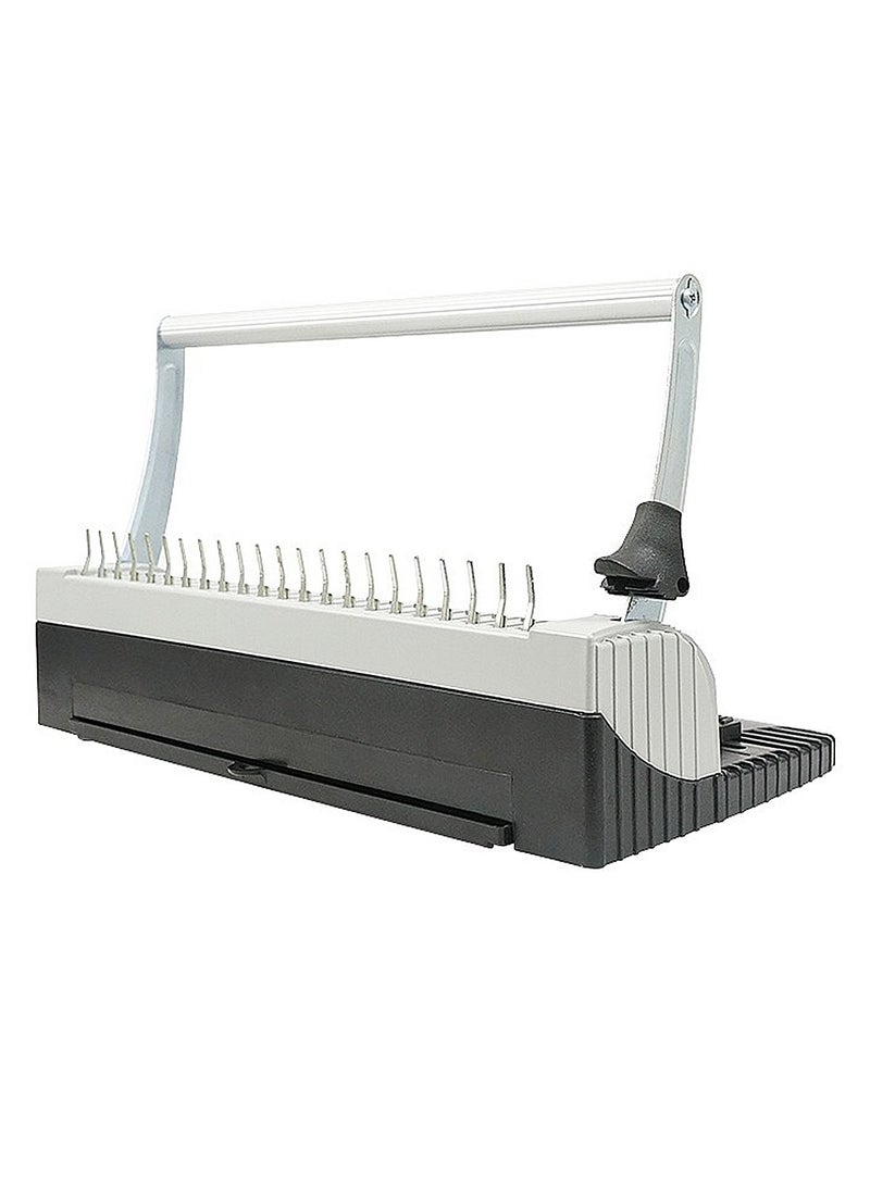 Kidle Binding Machine 21-Hole Comb Punch Binder Machine for Letter Size / A4 / A5 Paper Easy to Punch Handle Adjustable Margin - Image 1