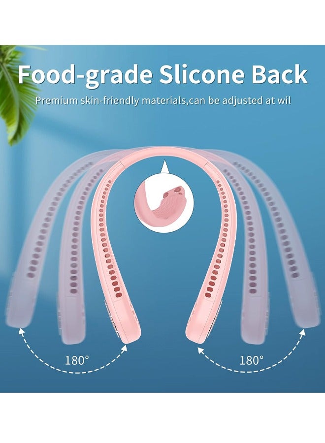 إسكدنيا محمولة مروحة الرقبة القابلة لإعادة الشحن ، مروحة الرقبة ، USB المعجبين القابلة لإعادة الشحن تدير 3 سرعات قابلة للتعديل ، تبريد أسرع ، هادئ فائق ، مناسبة للمنزل ، المكتب ، السفر ، الرياضة - Image 3