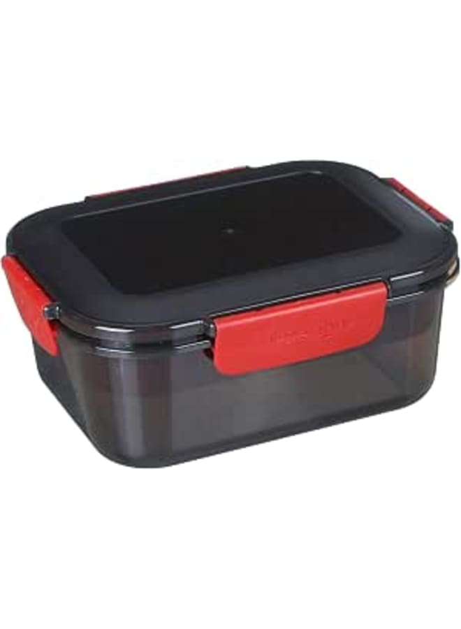 M design lunch box, 1.6 liter - black and red