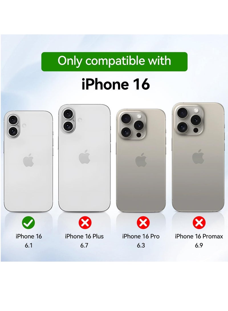 BORTONY iPhone 16 Case 6.1 inch Crystal Clear Scratch Resistant iPhone 16 Cover Transparent Slim Thin Shockproof Protective Case Cover for iPhone 16 - Image 2