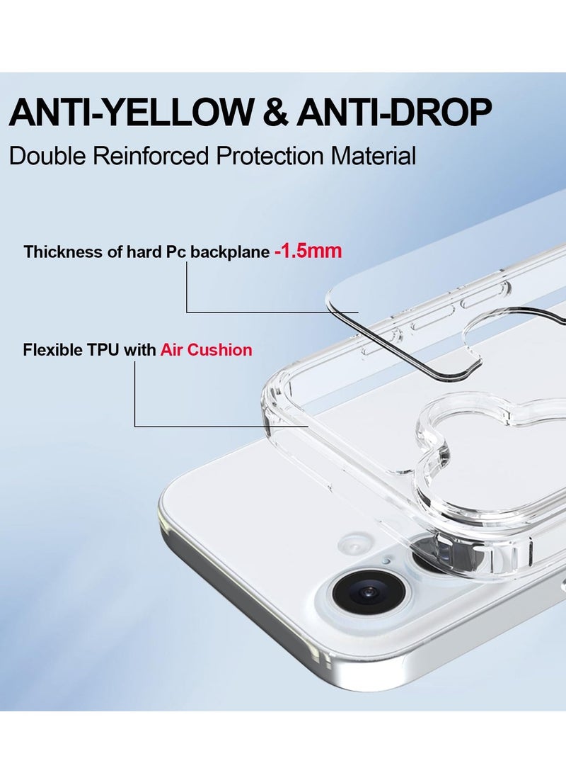 BORTONY iPhone 16 Case 6.1 inch Crystal Clear Scratch Resistant iPhone 16 Cover Transparent Slim Thin Shockproof Protective Case Cover for iPhone 16 - Image 3