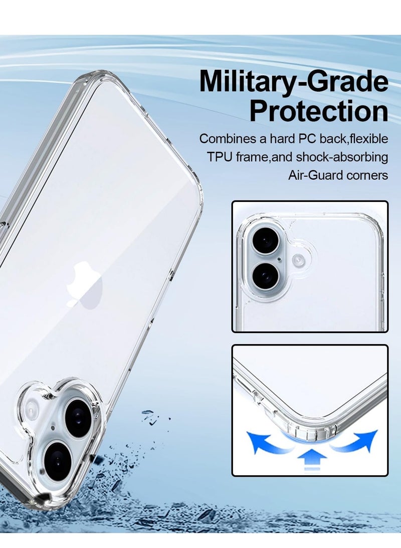 BORTONY iPhone 16 Case 6.1 inch Crystal Clear Scratch Resistant iPhone 16 Cover Transparent Slim Thin Shockproof Protective Case Cover for iPhone 16 - Image 5