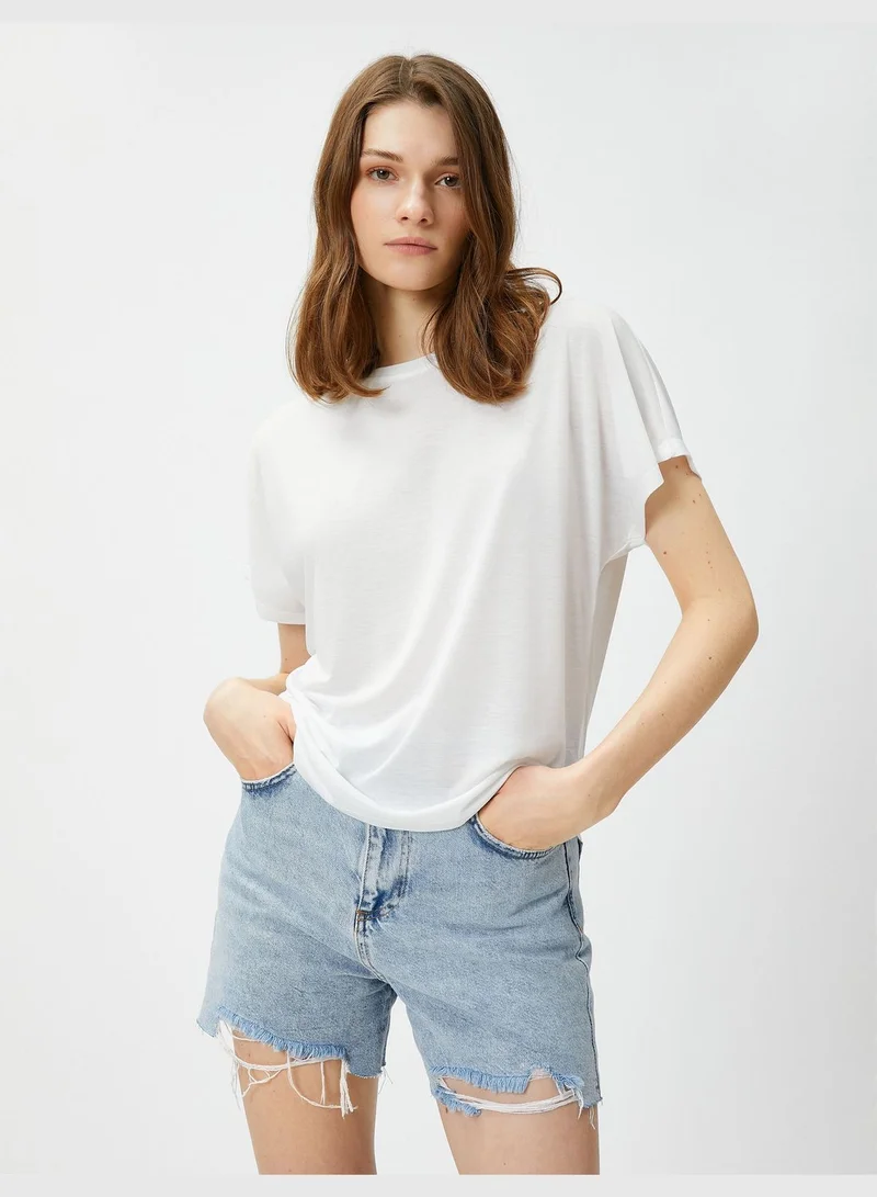 كوتون Relax Fit T-Shirt Crew Neck