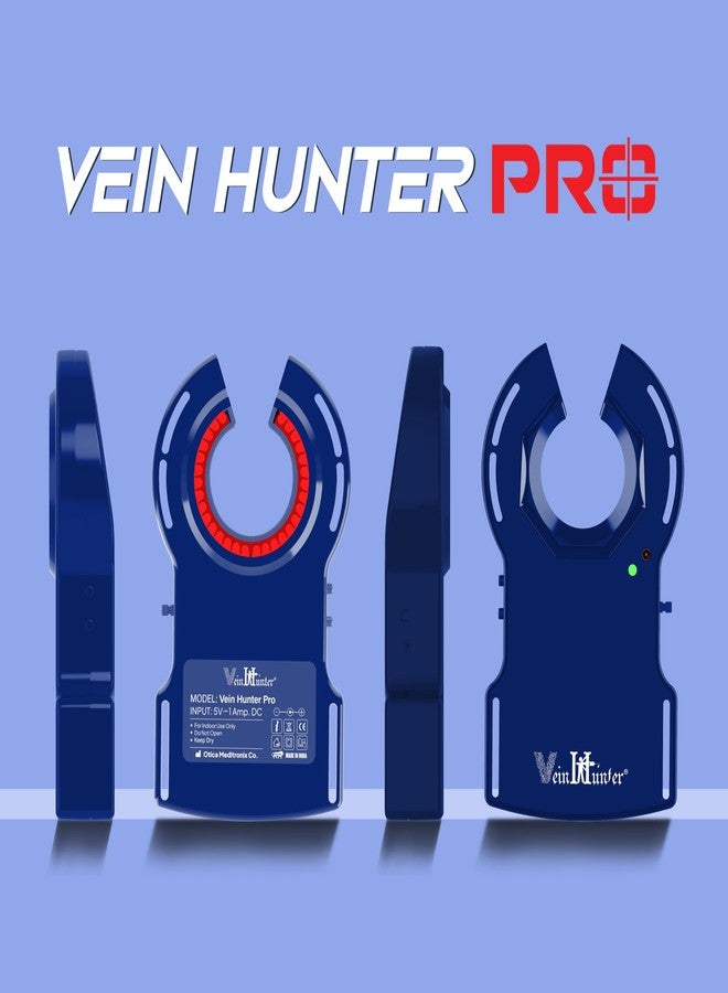 OTICA Adult LED Arm Vein Finder Premium Vein Detector With Advance Technology for All Age All Skin Type Vein Locator Vein Viewer for Doctors, Nurses, Hospital and Clinic Blue - Image 2