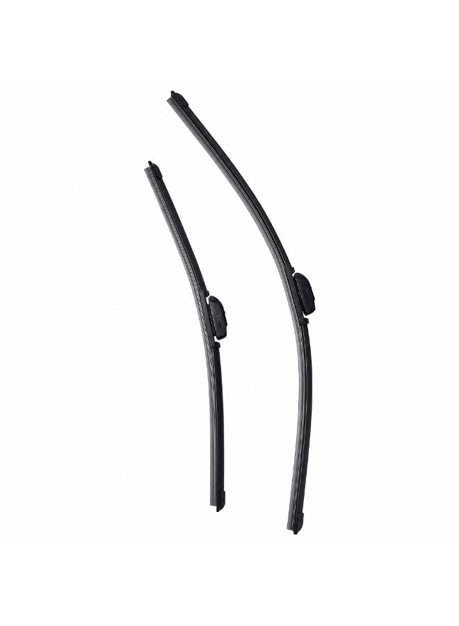 METO Silicone Windshield Wiper Blades 26" + 18" (650mm + 450mm), U/J-Hook, OEM-Grade All-Weather Silicone Material, Stable Wiping Without Streaks, Fits Left & Right Hand Drive Vehicles, for Toyota Camry 2012-2016 - Image 3