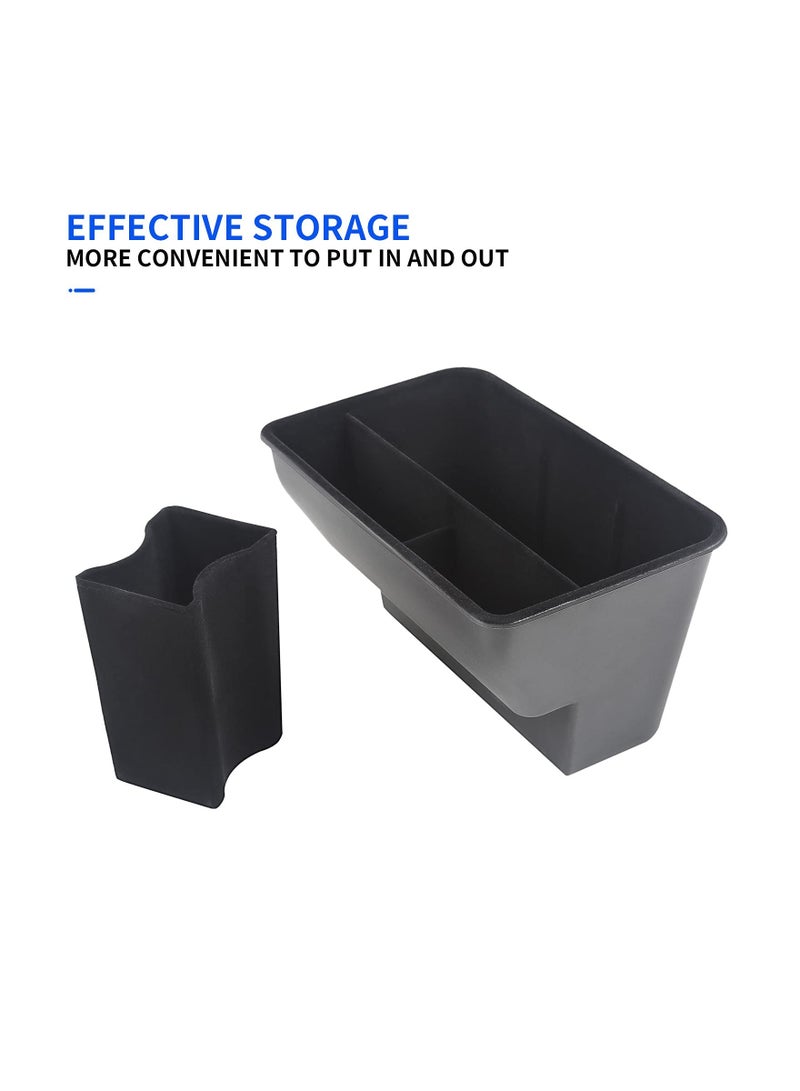 Fit Tesla Model Y Storage Box Underseat Rear Air Outlet Organizer Center Console Hidden Tray Storage Bin Organizer Bag for 2020 2021 2022 Tesla Model Y Accessories ABS Rear Middle Storage Box - Image 5