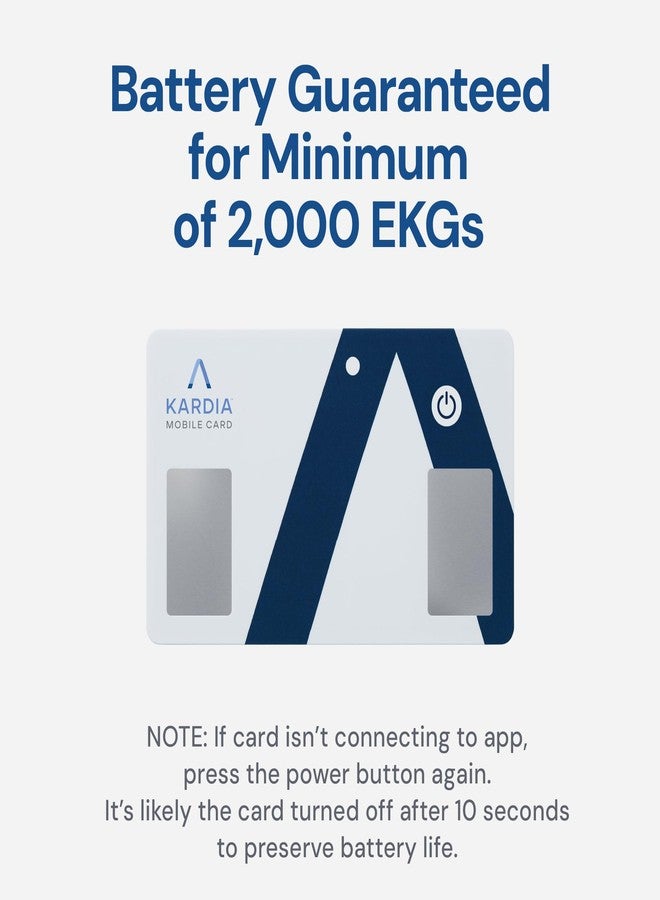 AliveCor KardiaMobile Card Credit-Card Sized EKG, Medical-Grade & FDA-Cleared Personal Heart Monitor, Bluetooth Enabled, On-The-Go Check-Up Anywhere, Compatible with Most Smartphones, No Subscription Required - Image 4