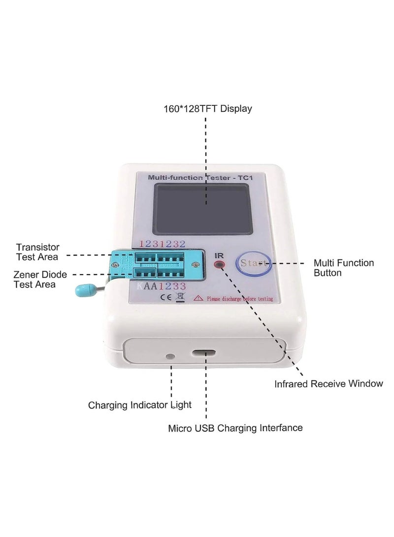 Lcr-TC1 Transistor Tester Multifunctions full Color Graphic display - Image 2