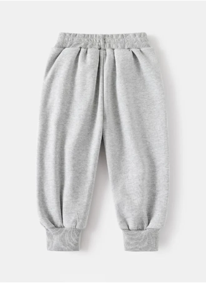 يونيكي Grey Regular Fit Mid Rise Solid Trackpant