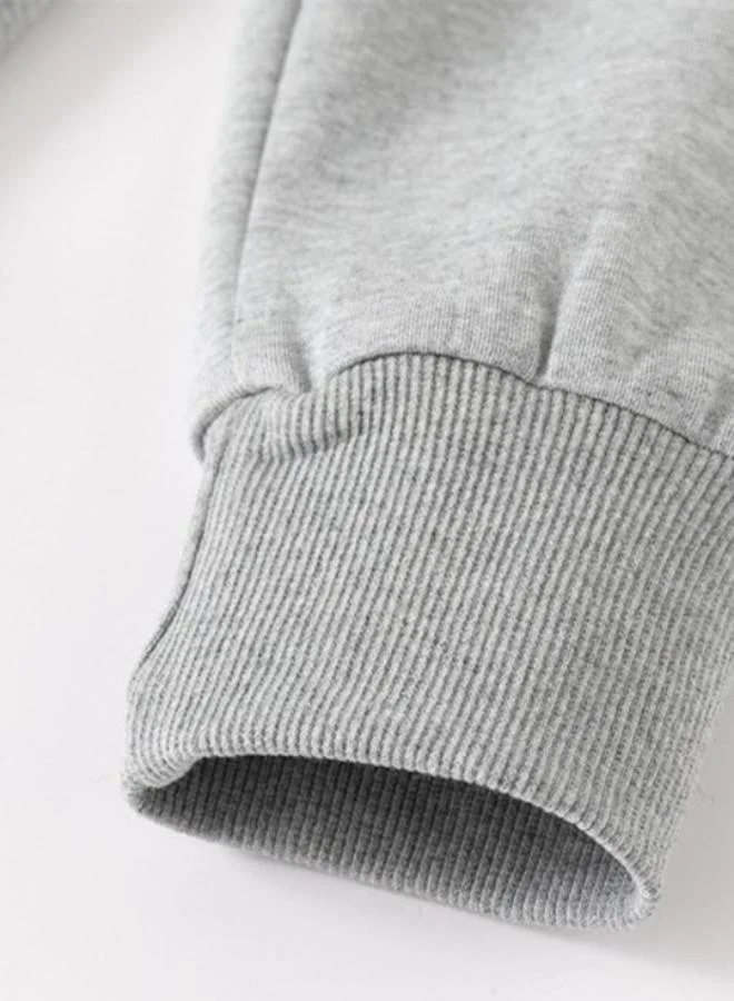 YUNIQEE Grey Regular Fit Mid Rise Solid Trackpant