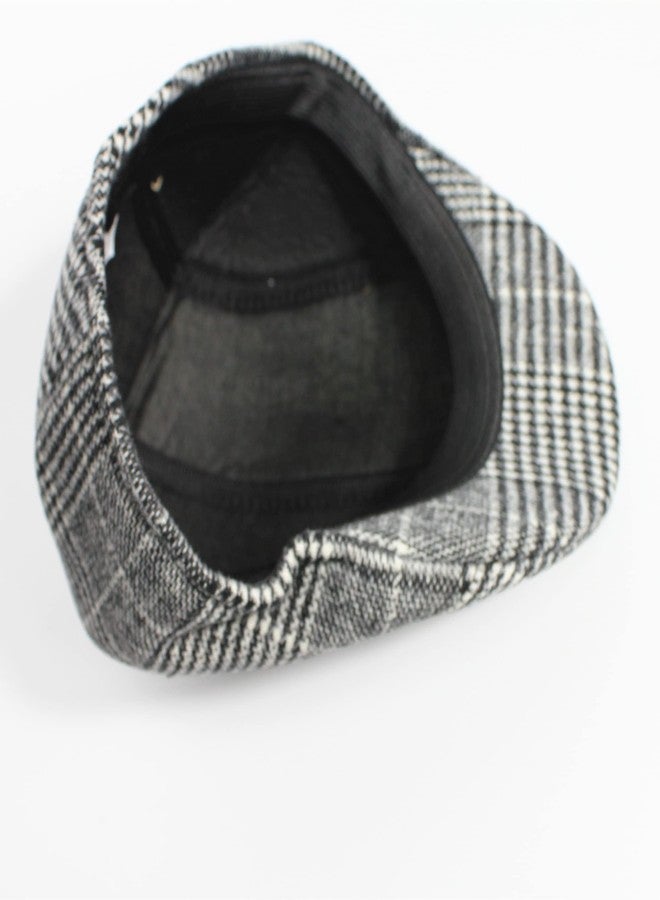 CLOTHERA قبعات غولف/قبعات مسطحة سوداء من القطن من كلوثيرا (عبوة من قطعتين) للرجال، مقاس حر - Image 5