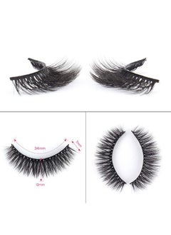 Calailis False Eyelash, Eye Makeup Lash 3D Faux Mink Fake Eyelash Long Natural Eyelashes 3 Pairs With 5G False Eyelash Glue (Cs14)  - Image 5