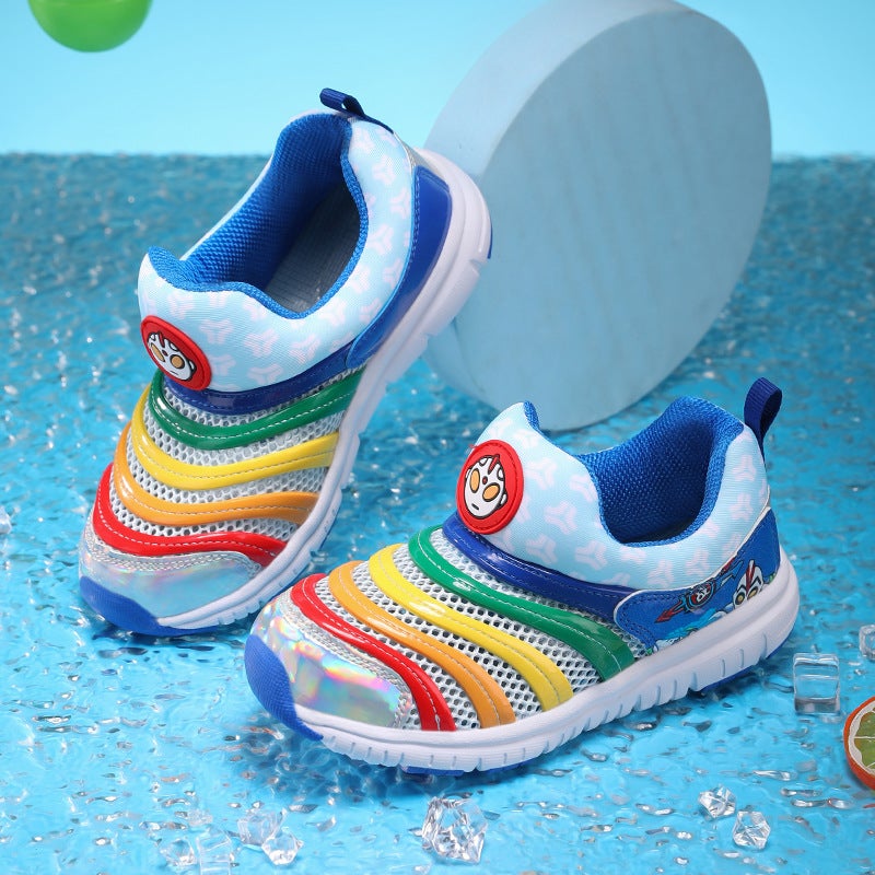 Caterpillar Children'S Shoes Spring And Mesh Breathable Soft Sole Lightweight Small And Medium-Sized Children'S Sports Shoes Baby Shoes - Image 3