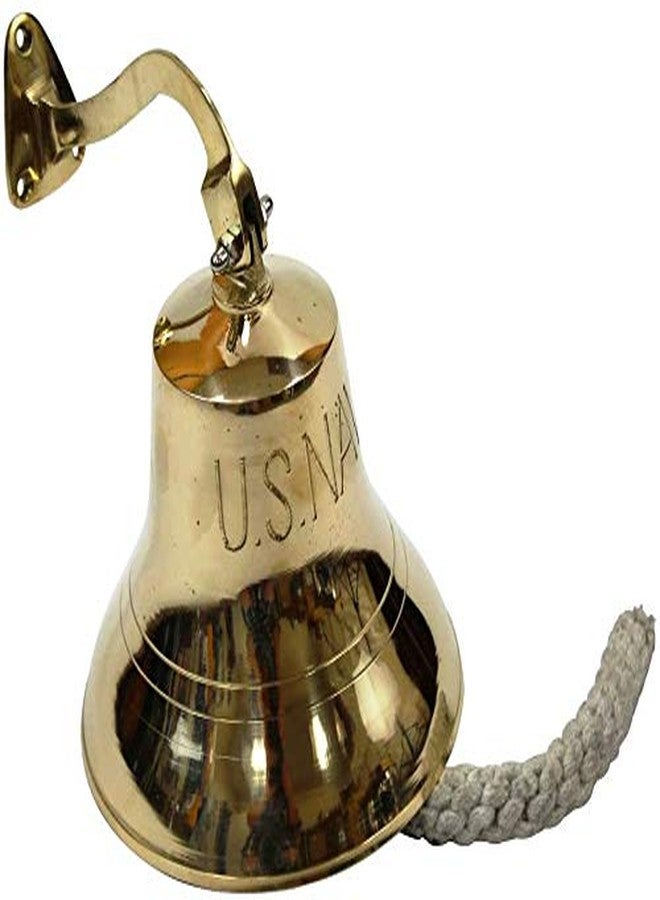 THOR INSTRUMENTS Solid Brass Traditional Ship Bell Wall Mounted Us Navy 6" Indoor/Outdoor Home Bars Rustic Vintage Home Decor Gifts - Image 2