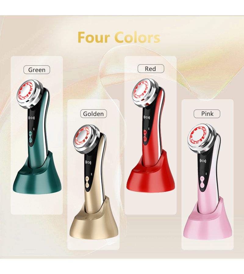 Golden 4 Mode Electric Facial And Neck Massager For Women Home Skin Care - Image 5